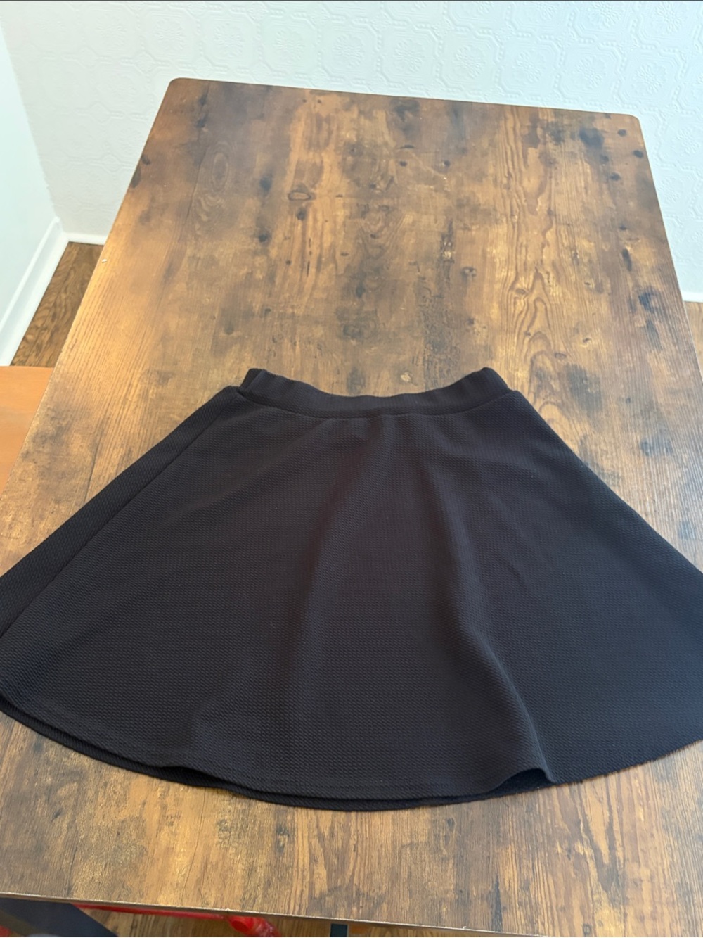 SHEIN Black Circle Skater Skirt